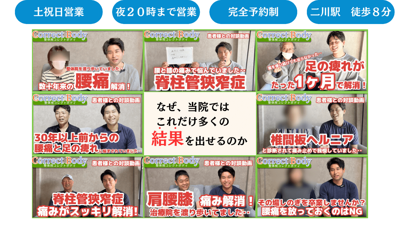 土祝日営業 夜20時まで営業 完全予約制 二川駅徒歩8分 なぜ、当院ではこれだけ多くの結果をだせるのか